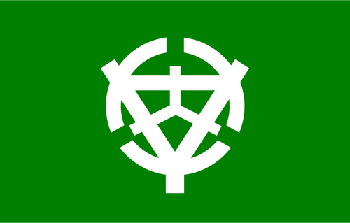 Vlag van de voormalige Uchiko, Ehime