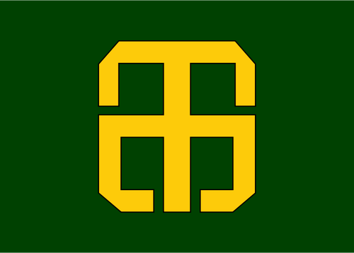 国旗的 Higata，千叶县