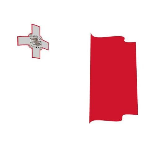 Bendera bergelombang Malta