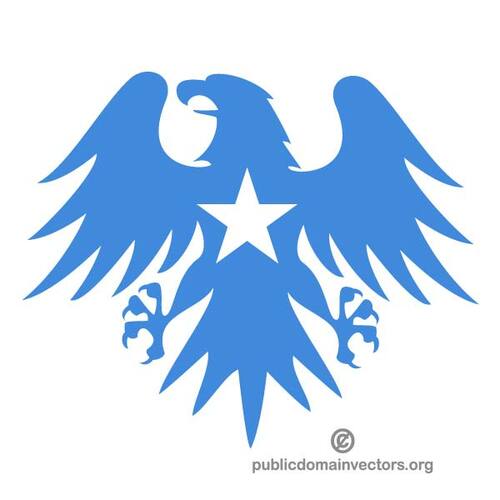 Vlag van Somalië in eagle vorm