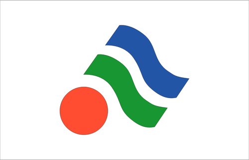 Vlag van Yawatahama, Ehime