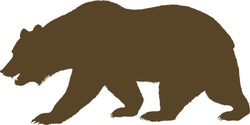 カリフォルニア州の旗からクマのベクター クリップ アート