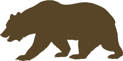 Vektor ClipArt av Björn från Flag of California