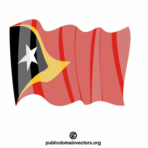 Itä-Timorin kansallinen lippu