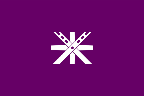Oficjalna flaga grafika wektorowa Tochigi