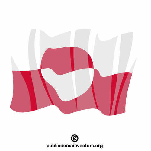 Flagge grönlands ClipArt