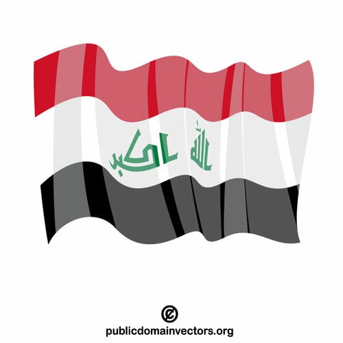 Flagg av Irak vektor