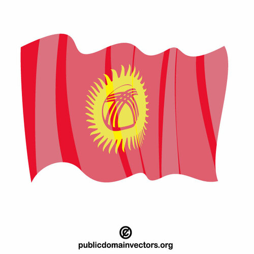 Kırgızistan ulusal bayrağı