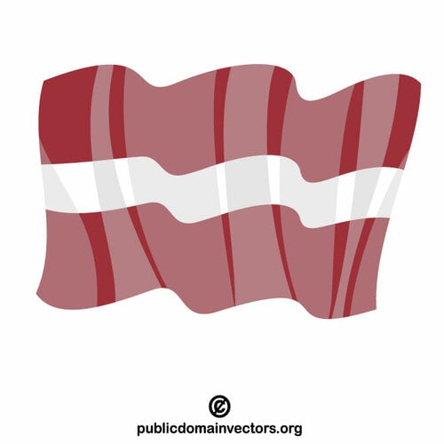 Flag of Letonia clip art