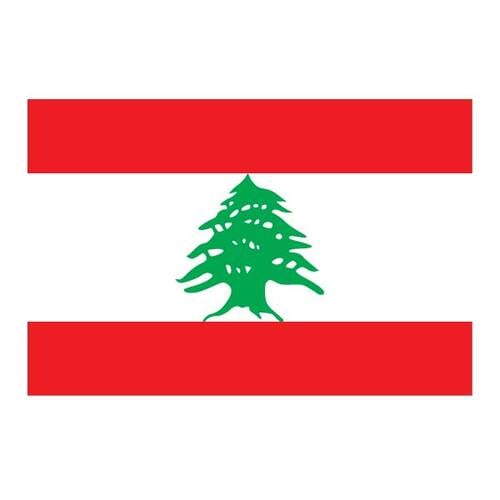 Vector Libanons flagg