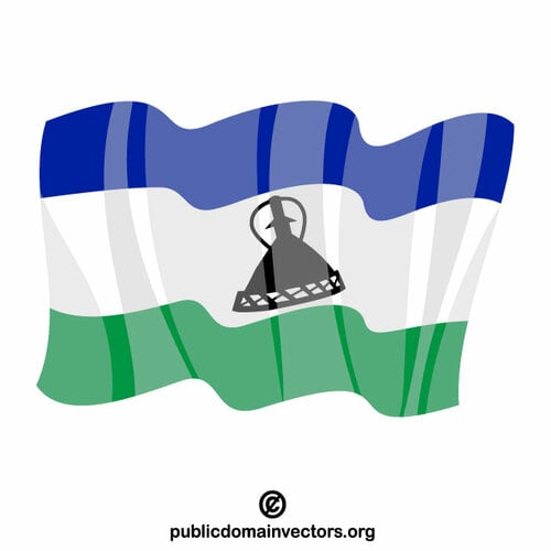 Lesotho küçük resmi bayrağı
