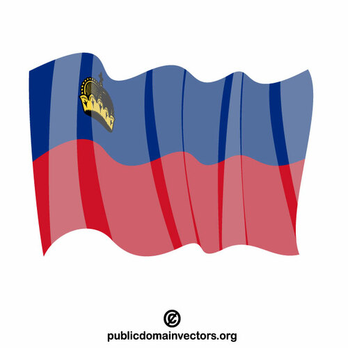 Liechtensteins nationella flagga