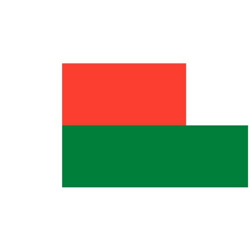 Vector flag of Madagascar