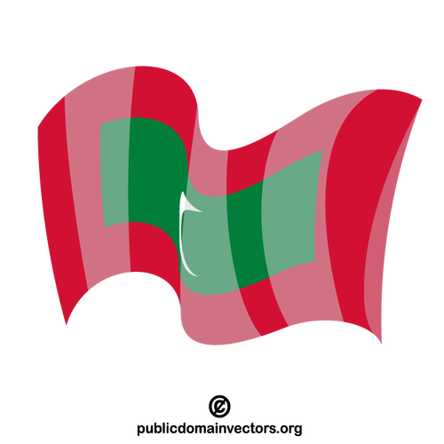 Vecteur Drapeau des Maldives