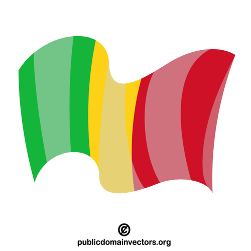 Vlag van de vector van Mali