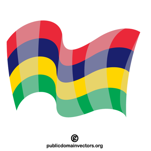 Grafika wektorowa: Flaga Mauritiusa