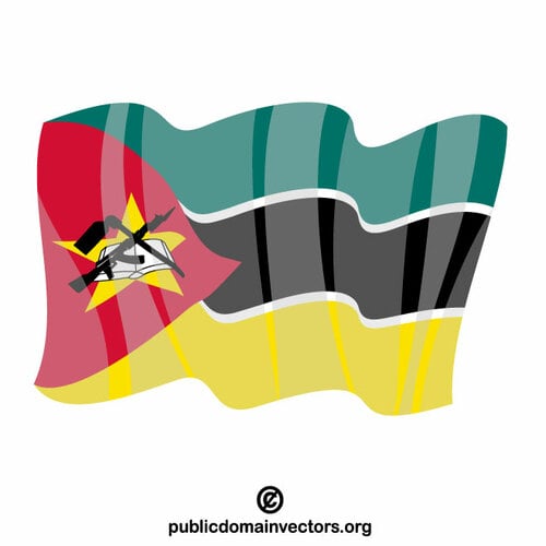 मोजाम्बिक वेक्टर क्लिप कला का ध्वज