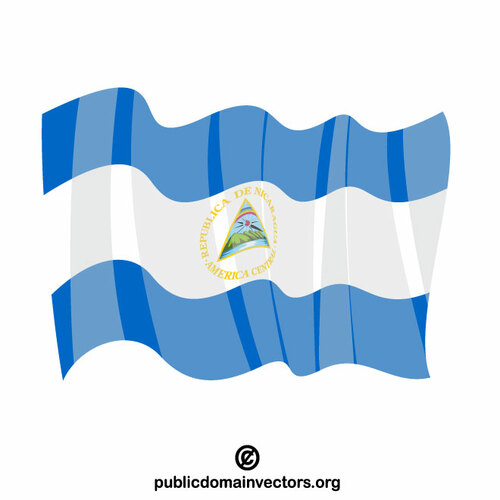 Nikaragujská národní vlajka