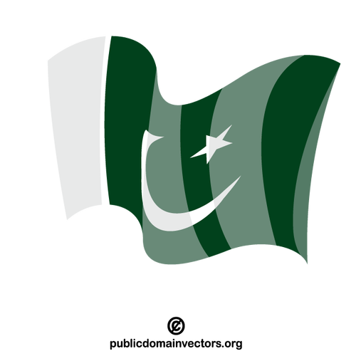 Vlajka Pákistánu vektor