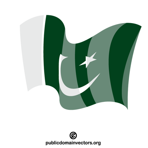 Vecteur drapeau du Pakistan