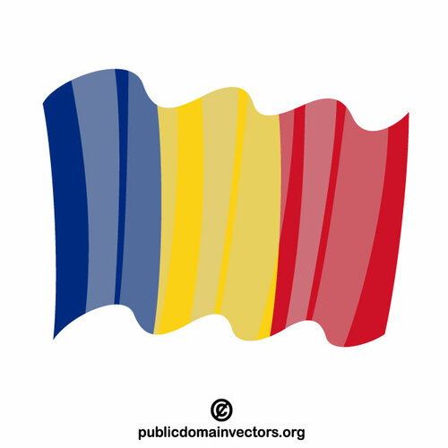 Flagget til Romania vektor image