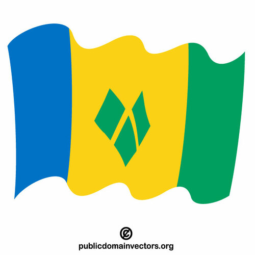 Saint Vincent bayrağı ve Grenadinler vektör küçük resmi