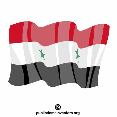 シリアの国旗 ベクター クリップ アート