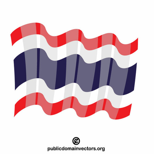 Vlag van Thailand clip art