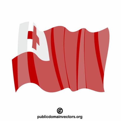 Bandera de Tonga vector