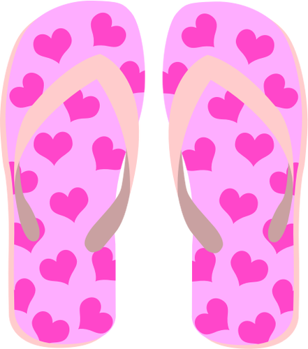 Fialové pantofle