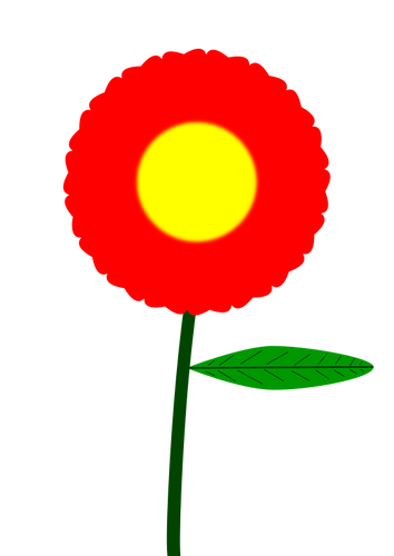 Rød blomsten