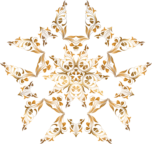 Diseño dorado estrellado