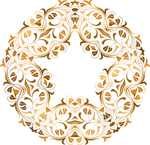 מעגלי בוטאני מסגרת זהב