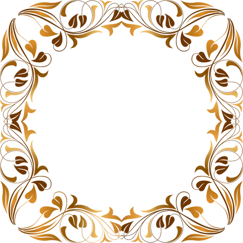 Bild der Runde floral frame