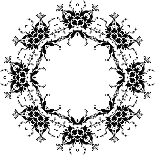 Imagem vetorial de auréola botânica
