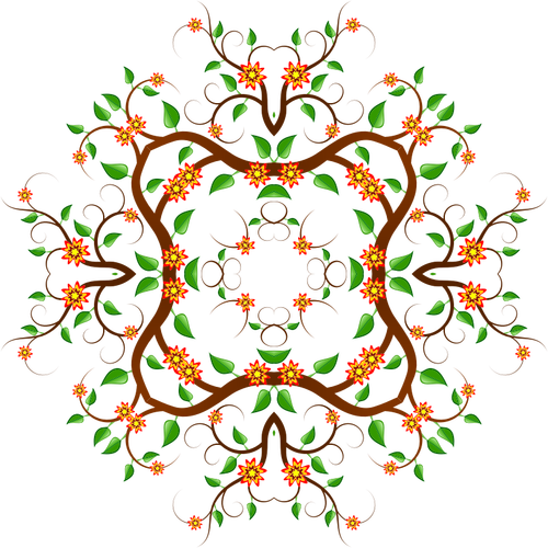 Ornement floral vector une image clipart