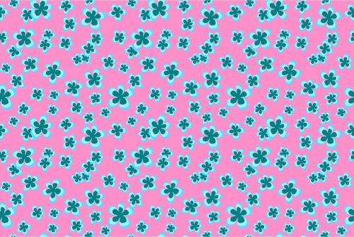 Floral pattern on pink background