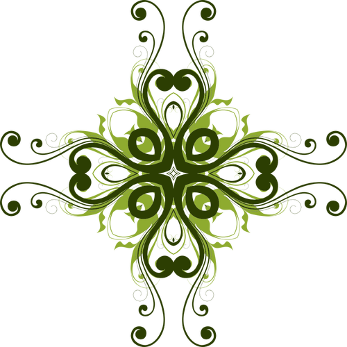 Clip-art de flor verde