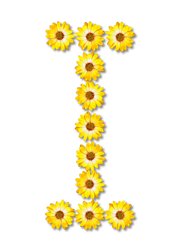 Flowery Buchstabe I