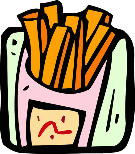 Colorful french fries