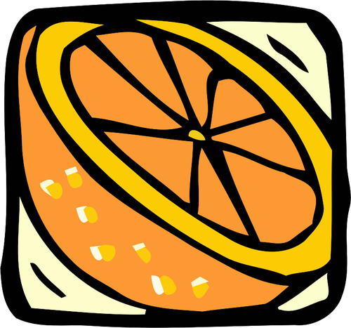 Pomarańczowy połowa