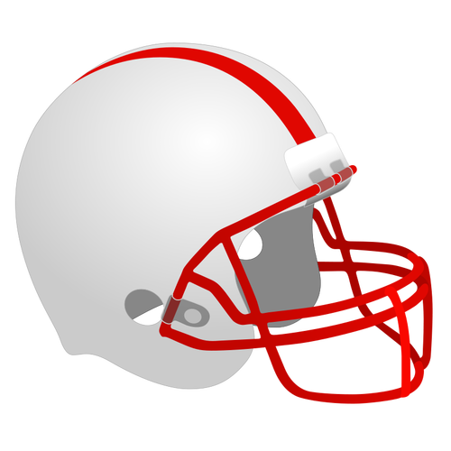 Capacete de futebol Vector Clipart