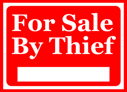 Red sale sign