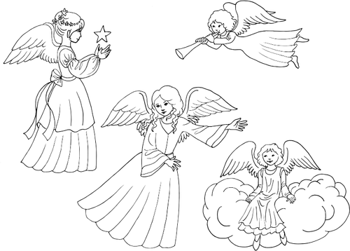 Desenho de anjos