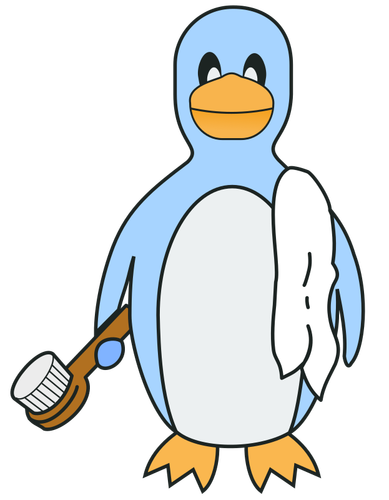 Tux zwemmen