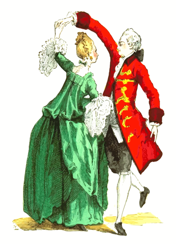 costumes de salle de bal Français du XVIIIe siècle