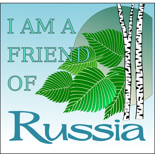 Yeşil nirchl Rusya poster görüntüsünü vektör