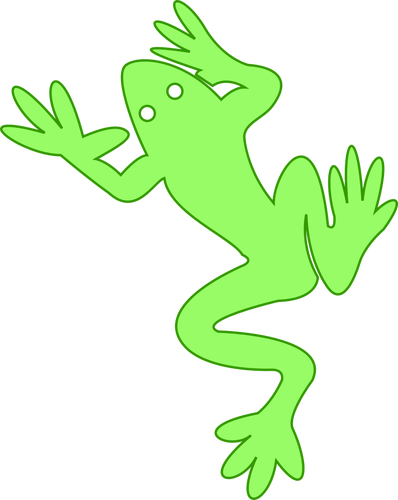 Frog outline vector