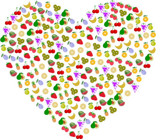 Groenten hart vector afbeelding