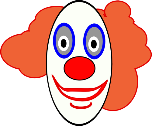 Clown gezicht vector afbeelding